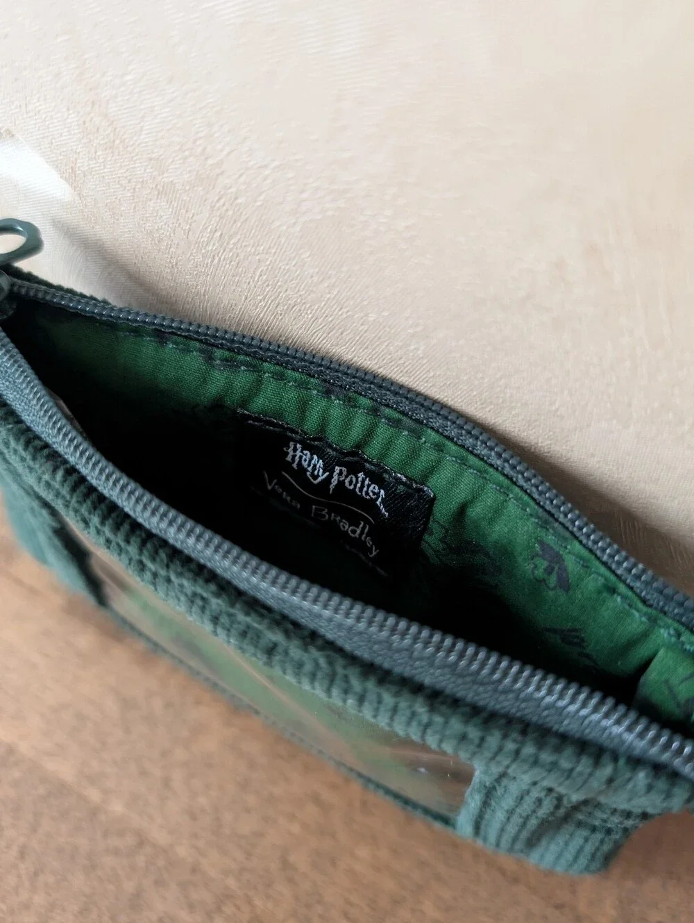 Vera Bradley Harry Potter Slytherin Snake Zip ID Case
